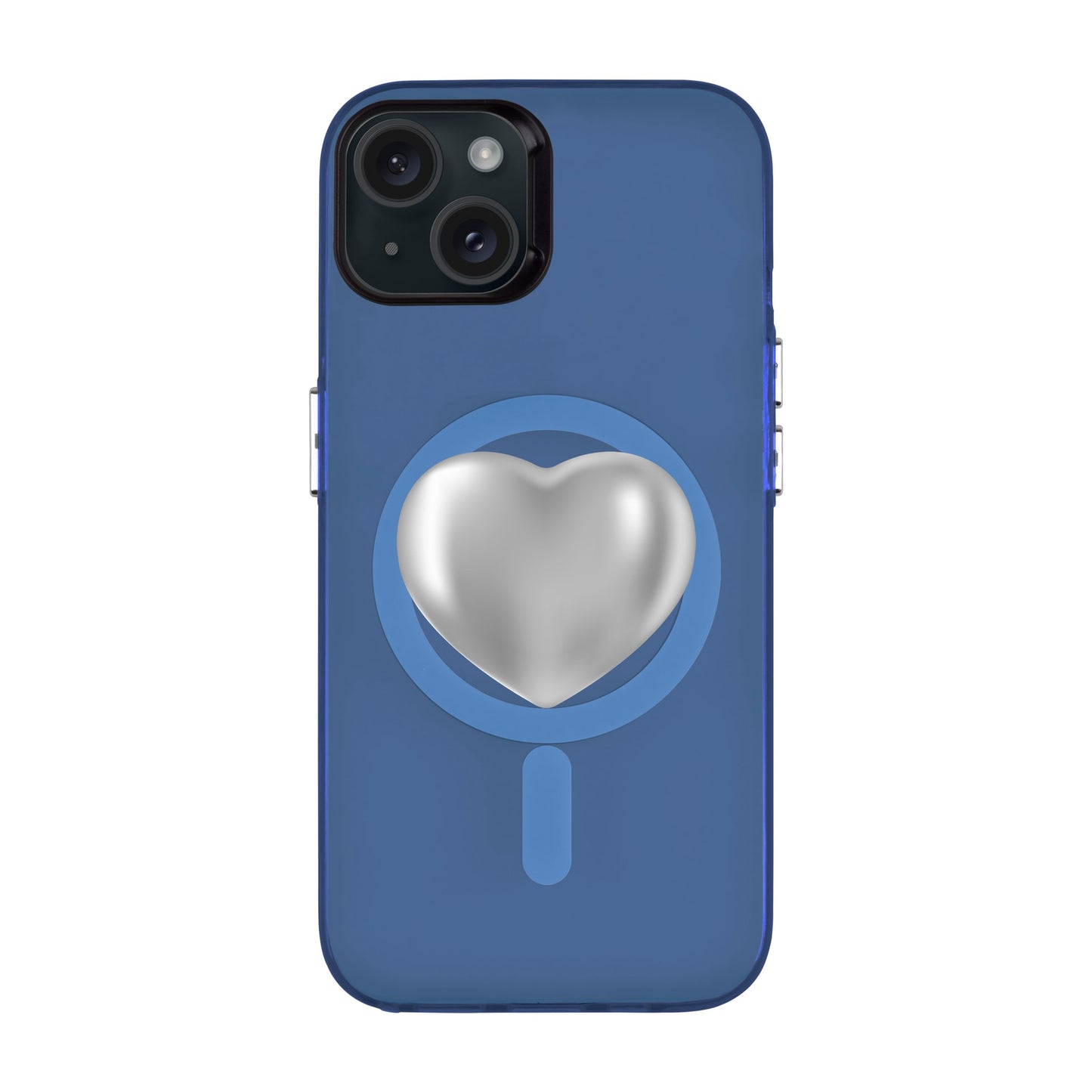 SILVER HEART-iPhone 15 Plus Hold Kılıf MagSafe Özellikli