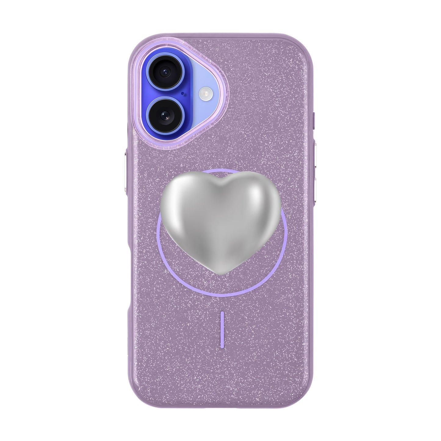 SILVER HEART-iPhone 16 Plus Radiant Kılıf MagSafe Özellikli