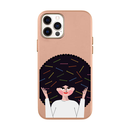 TANGLES OF HAPPINESS-iPhone XR Leather Kılıf