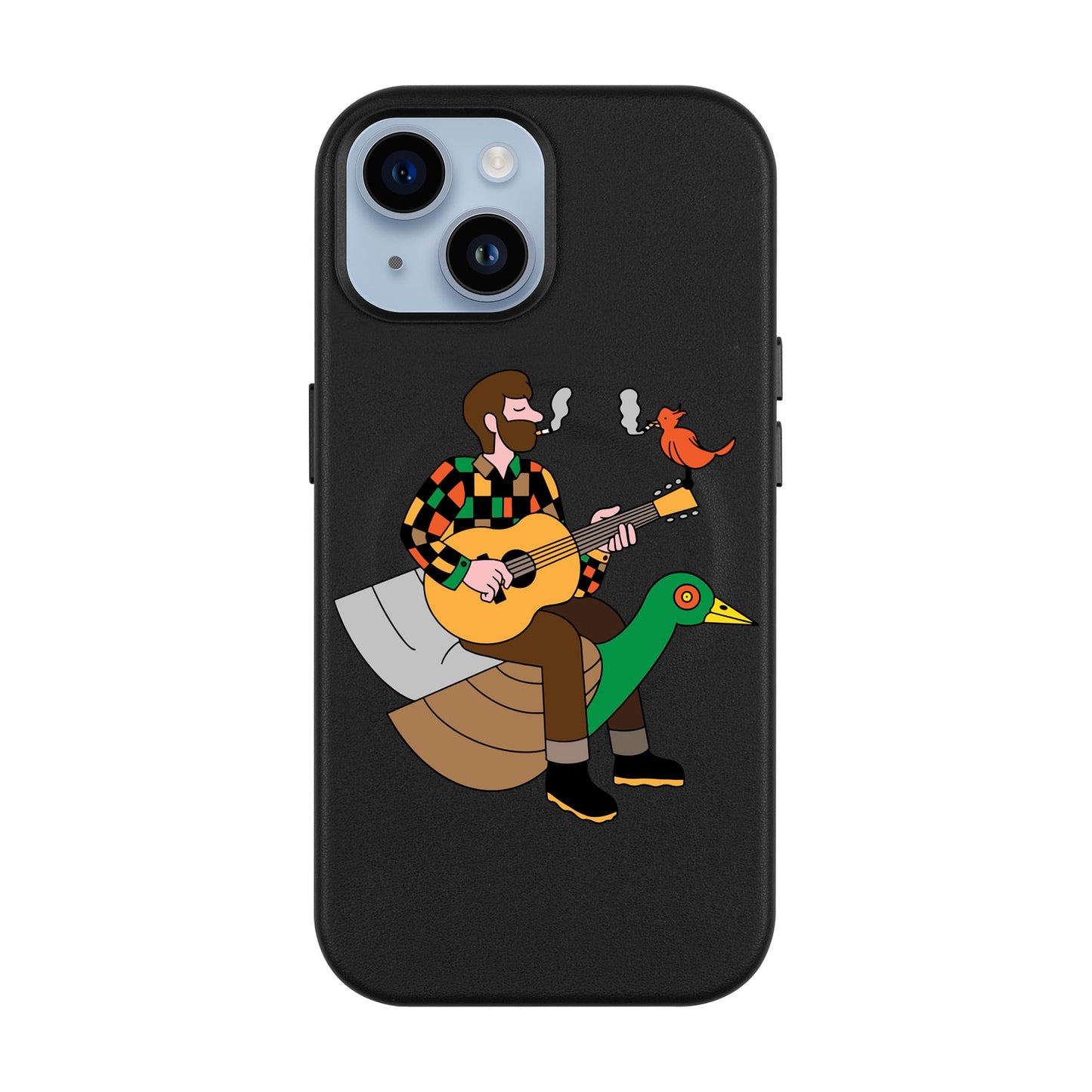 BIRDS OF A FEATHER-Leather Kılıf MagSafe Özellikli - iPhone 13