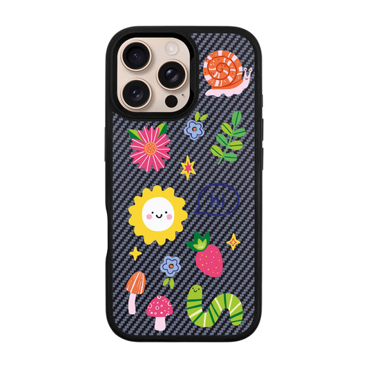 HELLO NATURE-iPhone 16 Pro Max Plaid Kılıf MagSafe Özellikli