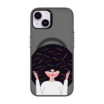 TANGLES OF HAPPINESS-iPhone 14 Plus Hold Kılıf MagSafe Özellikli