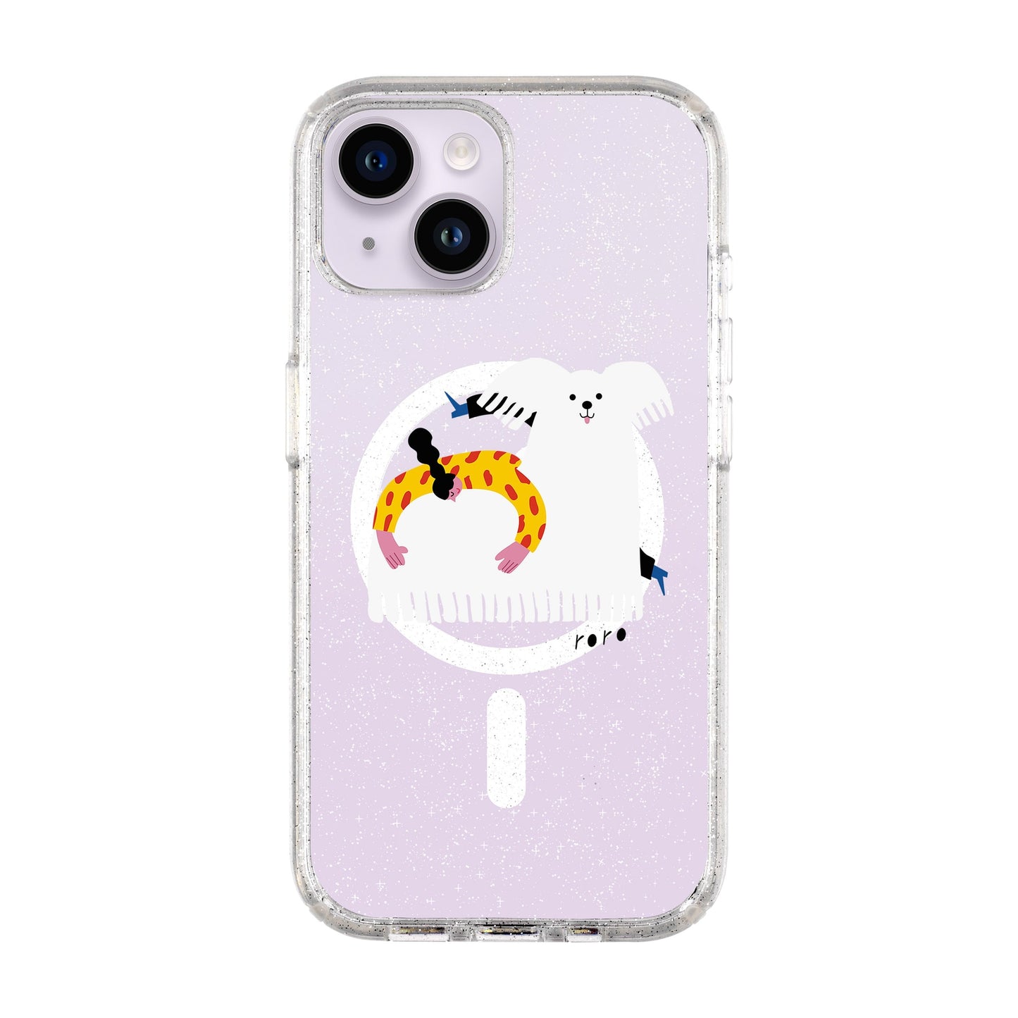 FANCY DOG-iPhone 14 Shiny Kılıf MagSafe Özellikli