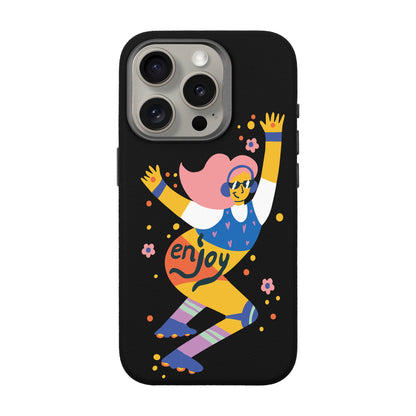 ENJOY-iPhone 15 Pro Leather Premium Kılıf MagSafe Özellikli