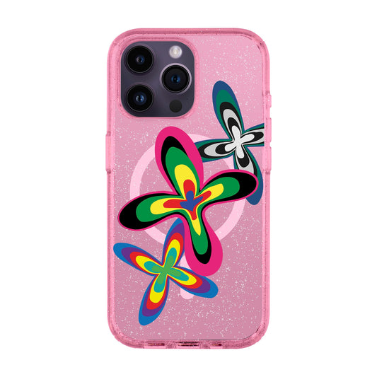 COLOR FLOWER-iPhone 14 Pro Max Shiny Kılıf MagSafe Özellikli