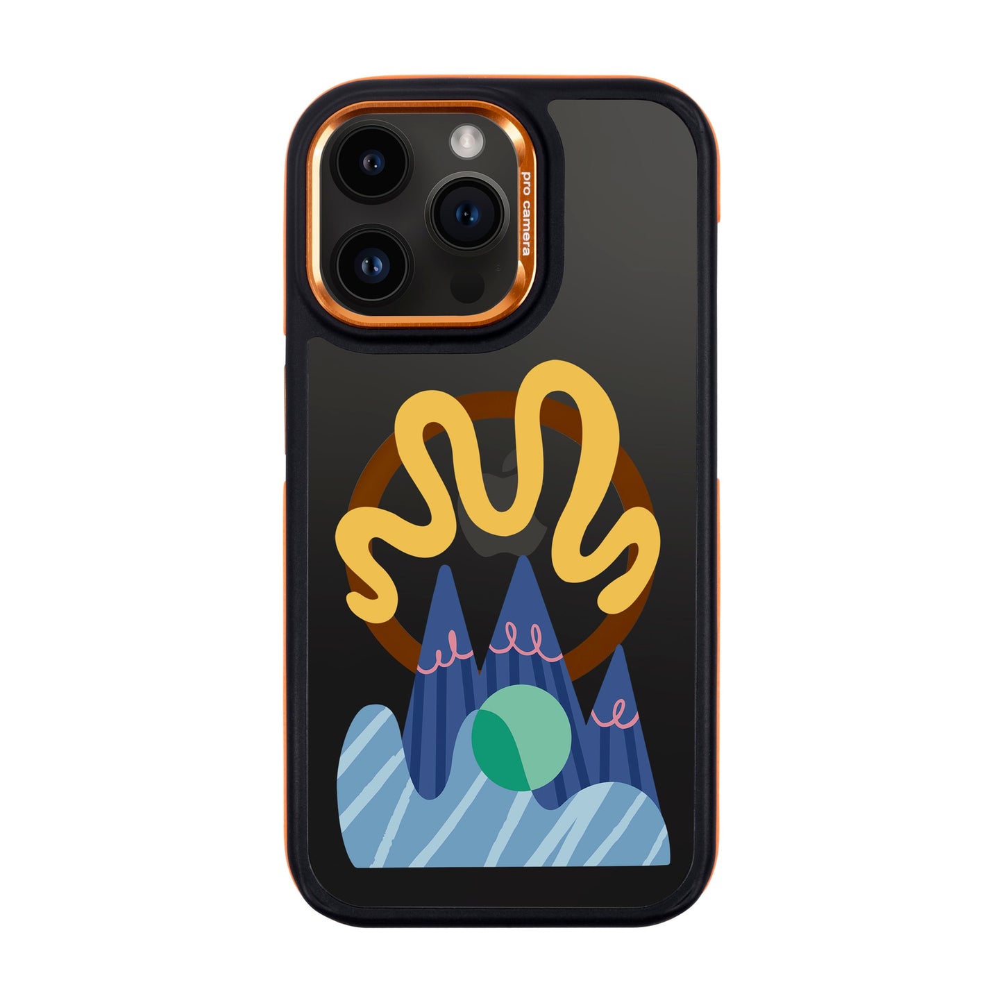 MOUNTAIN-iPhone 14 Pro Max Dark Kılıf MagSafe Özellikli