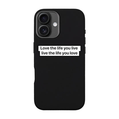 LOVE THE LIFE-iPhone 16 Leather Premium Kılıf MagSafe Özellikli
