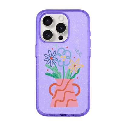 PINK VASE-iPhone 15 Pro Shiny Kılıf MagSafe Özellikli