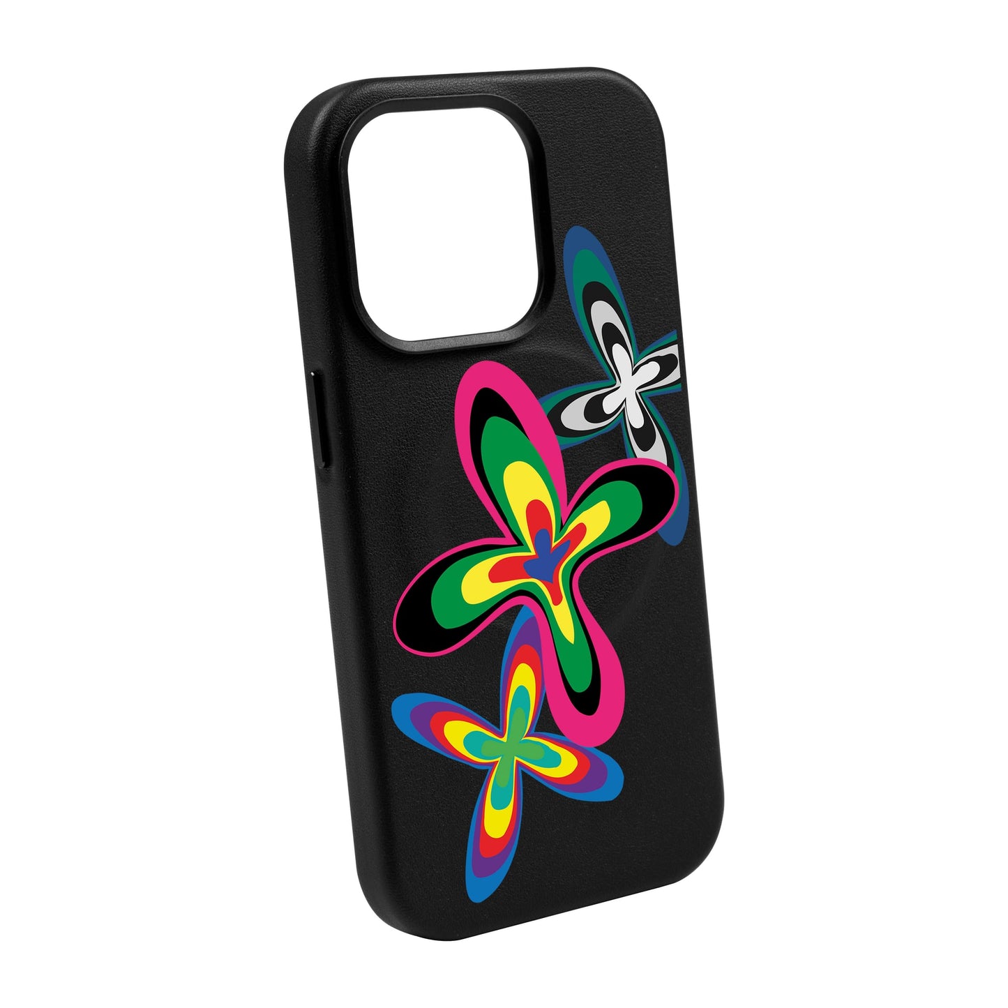 COLOR FLOWER-iPhone 14 Pro Max Leather Kılıf MagSafe Özellikli