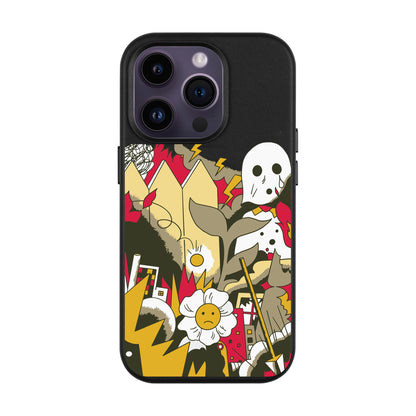 EVERYTHING IS BURNING-Leather Kılıf MagSafe Özellikli - iPhone 14 Pro