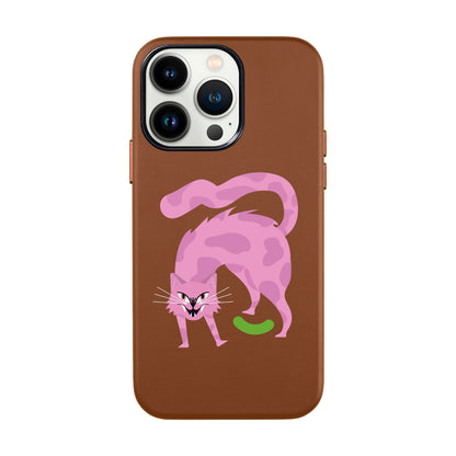 GRUMBLEPAWS-iPhone 13 Pro Leather Kılıf