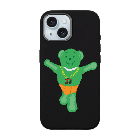 GREEN BEAR-iPhone 15 Leather Premium Kılıf MagSafe Özellikli