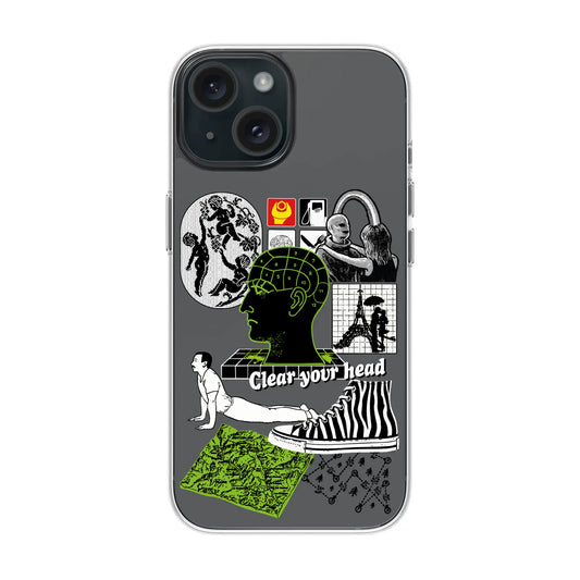 CLEAR YOUR HEAD-iPhone 15 Solid Kılıf