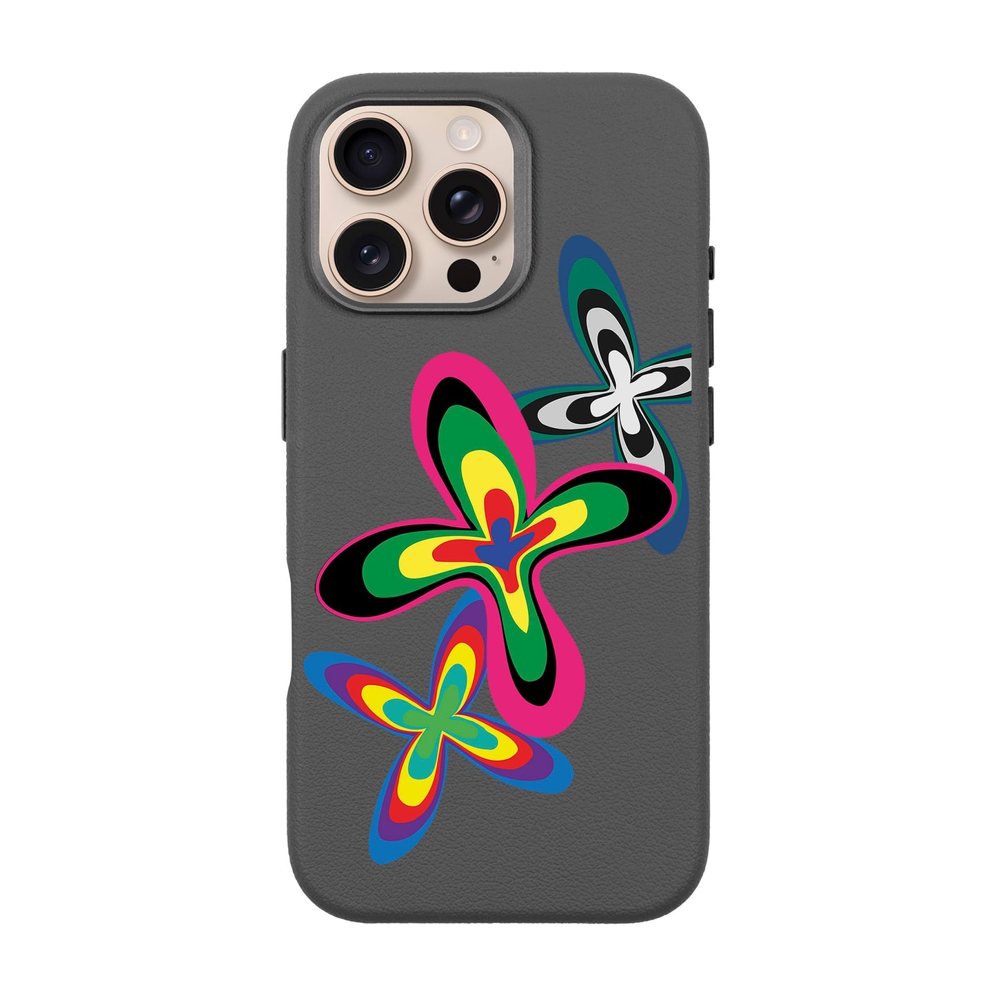 COLOR FLOWER-iPhone 16 Pro Max Leather Premium Kılıf MagSafe Özellikli