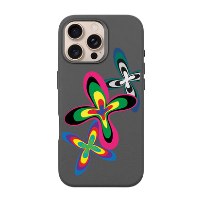 COLOR FLOWER-iPhone 16 Pro Max Leather Premium Kılıf MagSafe Özellikli