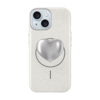 SILVER HEART-iPhone 15 Plus Radiant Kılıf MagSafe Özellikli