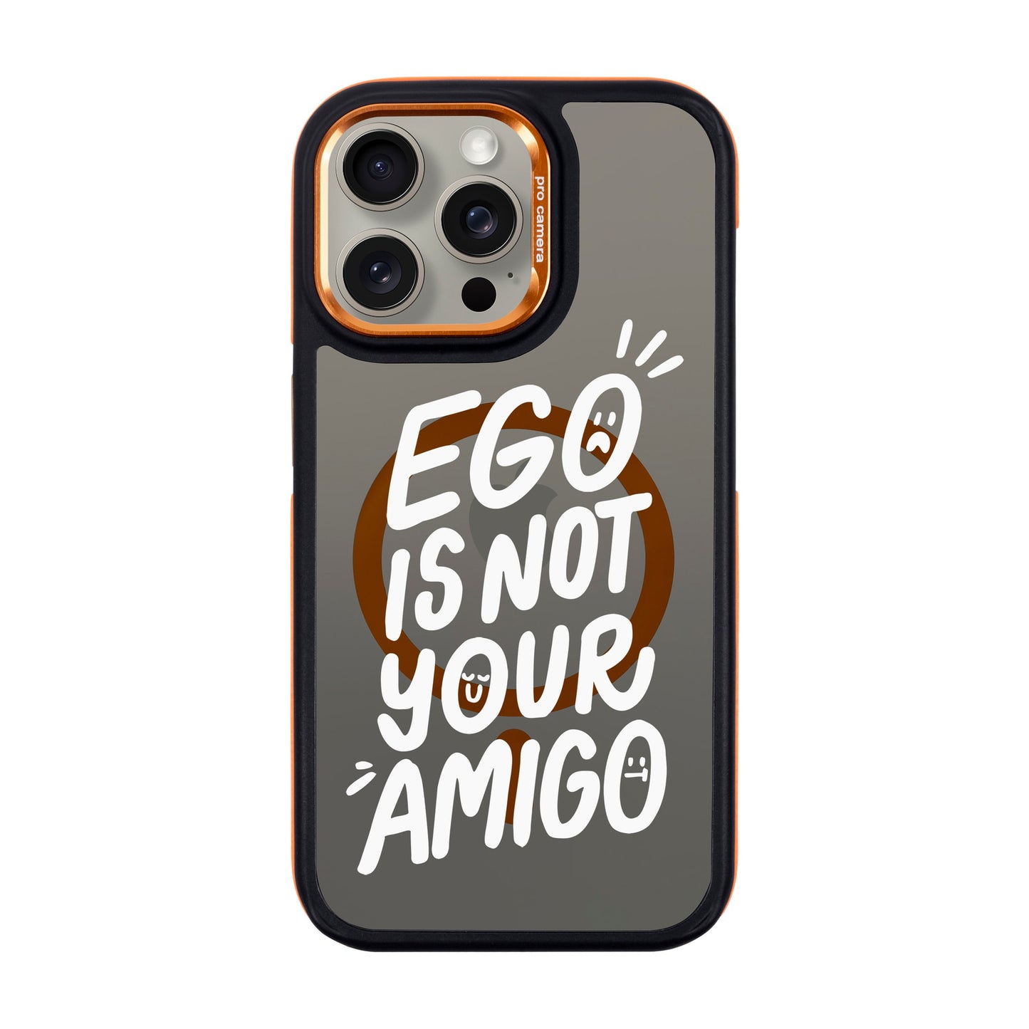 EGO-iPhone 15 Pro Max Dark Kılıf MagSafe Özellikli