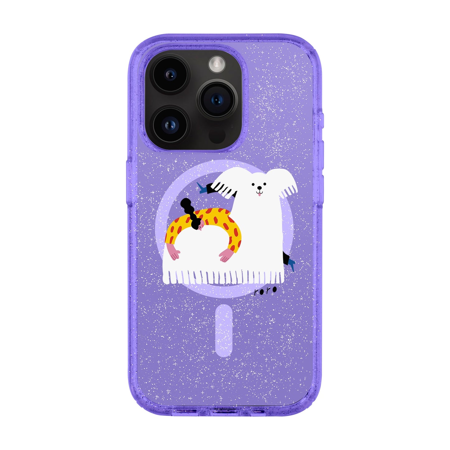 FANCY DOG-iPhone 14 Pro Shiny Kılıf MagSafe Özellikli