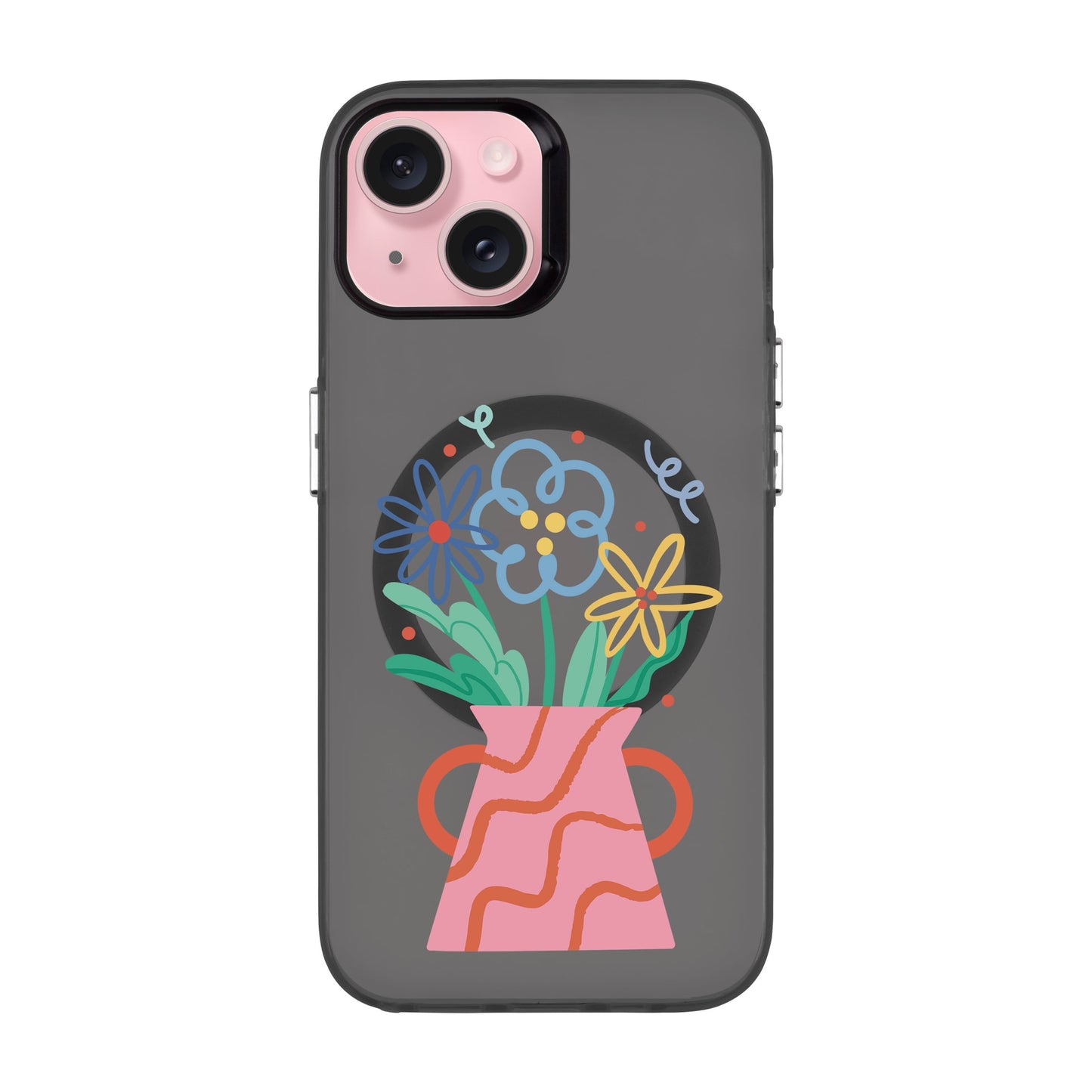 PINK VASE-iPhone 15 Hold Kılıf MagSafe Özellikli