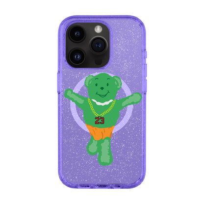 GREEN BEAR-iPhone 14 Pro Shiny Kılıf MagSafe Özellikli