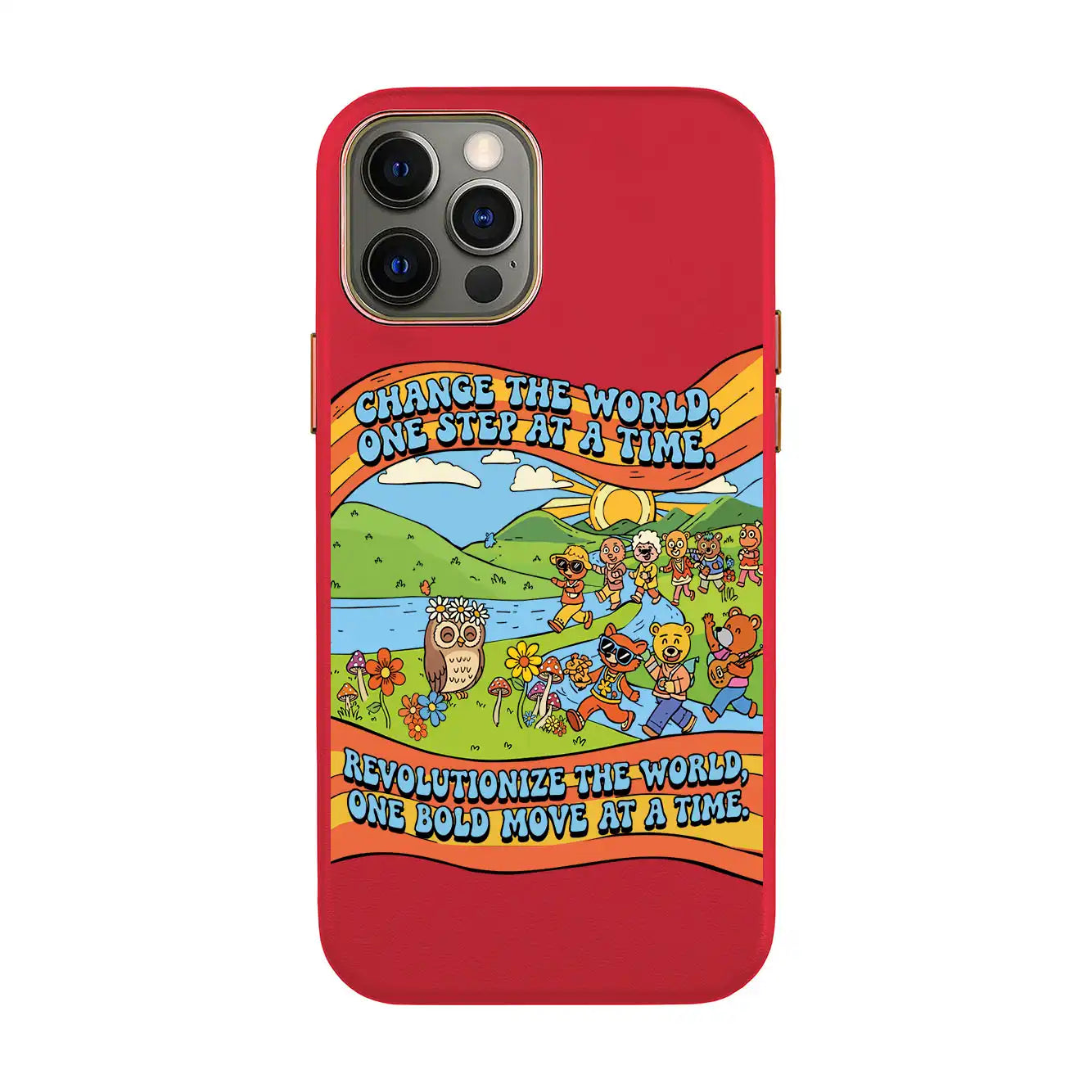 CHANGE THE WORLD-iPhone 7 Plus / 8 Plus Leather Kılıf