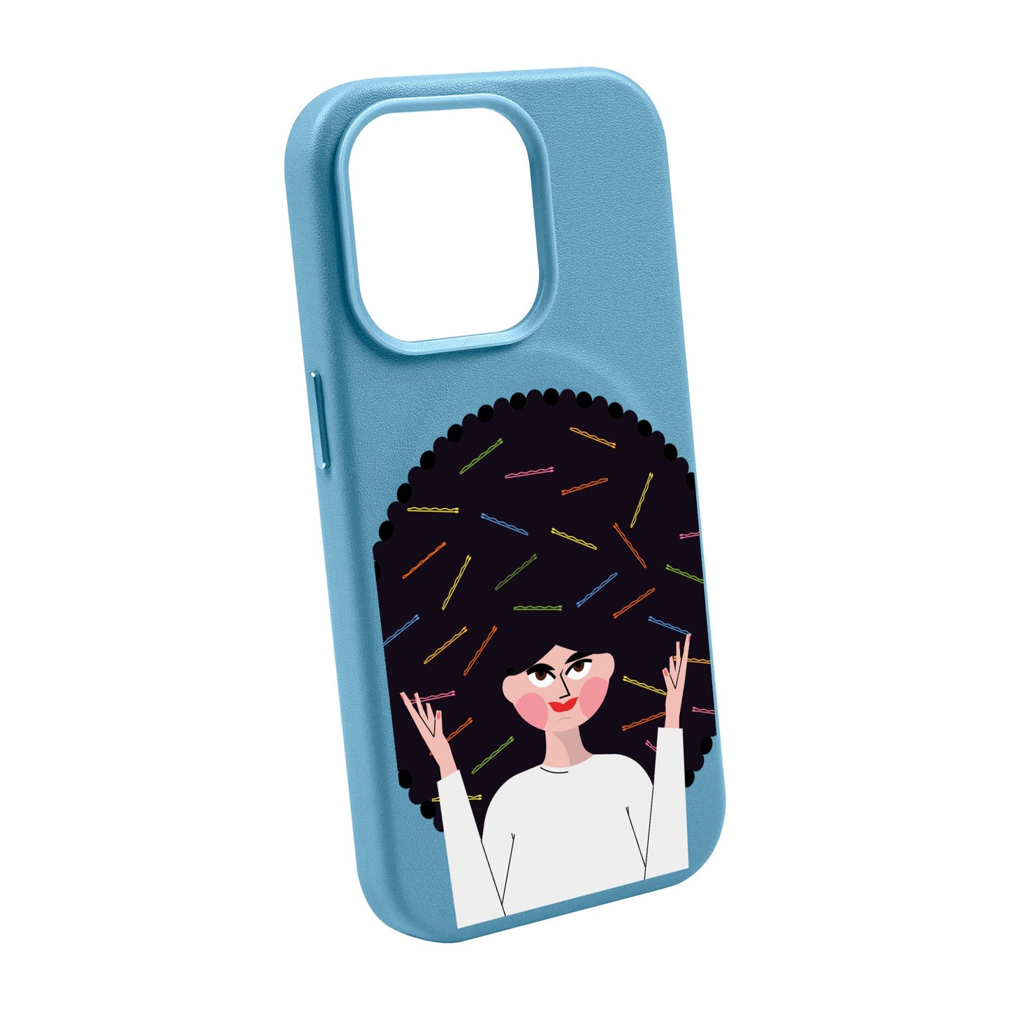 TANGLES OF HAPPINESS-Leather Kılıf MagSafe Özellikli - iPhone 11