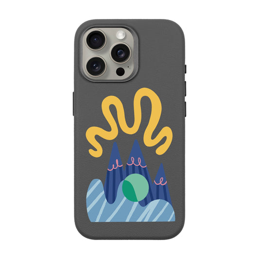 MOUNTAIN-iPhone 15 Pro Max Leather Premium Kılıf MagSafe Özellikli