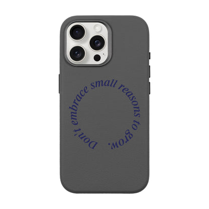 GROW-iPhone 15 Pro Max Leather Premium Kılıf MagSafe Özellikli
