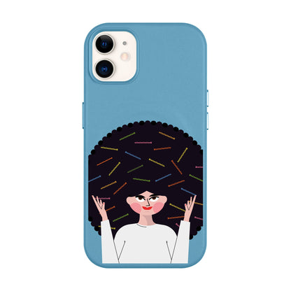 TANGLES OF HAPPINESS-Leather Kılıf MagSafe Özellikli - iPhone 11