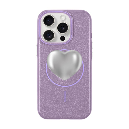 SILVER HEART-iPhone 15 Pro Radiant Kılıf MagSafe Özellikli