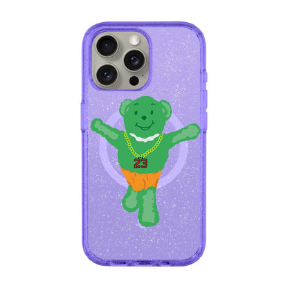 GREEN BEAR-iPhone 15 Pro Max Shiny Kılıf MagSafe Özellikli