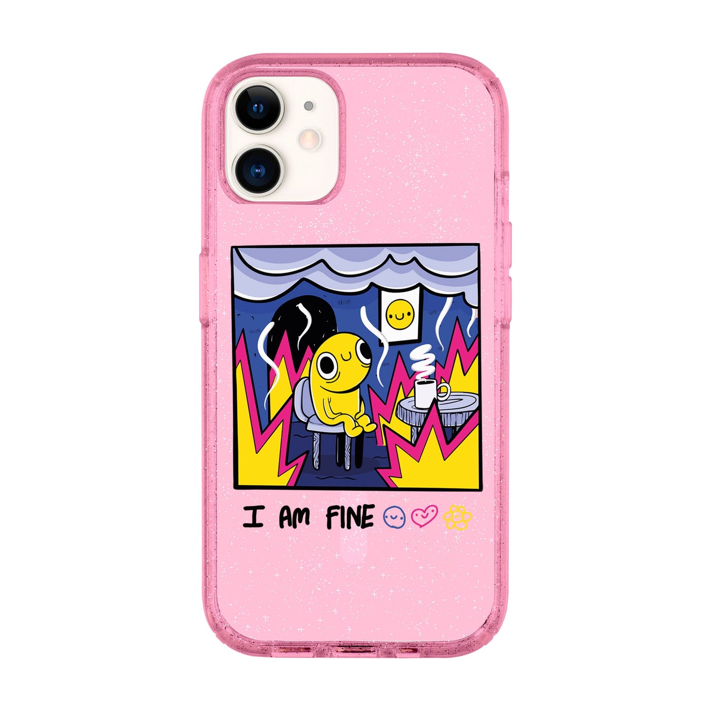 I AM FINE-iPhone 11 Shiny Kılıf MagSafe Özellikli