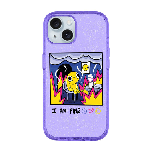 I AM FINE-iPhone 14 Plus Shiny Kılıf MagSafe Özellikli