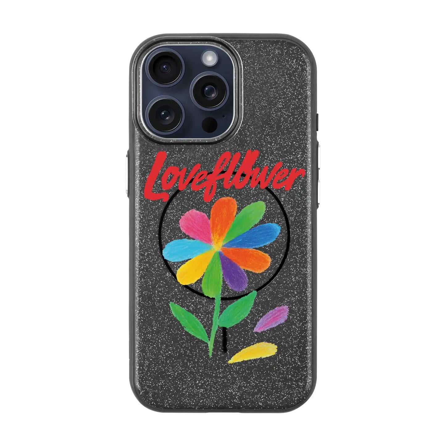 LOVE FLOWER-iPhone 15 Pro Max Radiant Kılıf MagSafe Özellikli