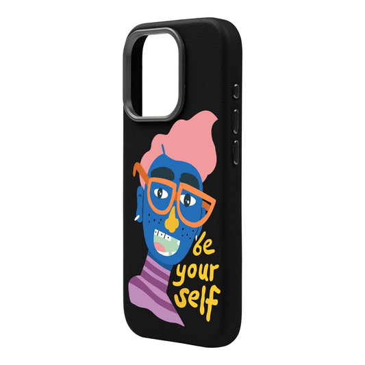 BE YOURSELF-iPhone 13 Leather Premium Kılıf MagSafe Özellikli