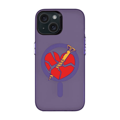 BROKEN HEART-iPhone 15 Hold Kılıf MagSafe Özellikli