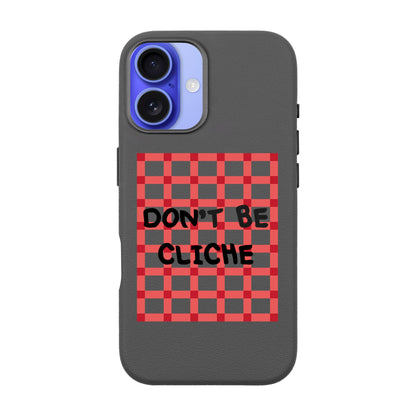 DON'T BE CLICHE-iPhone 16 Leather Premium Kılıf MagSafe Özellikli
