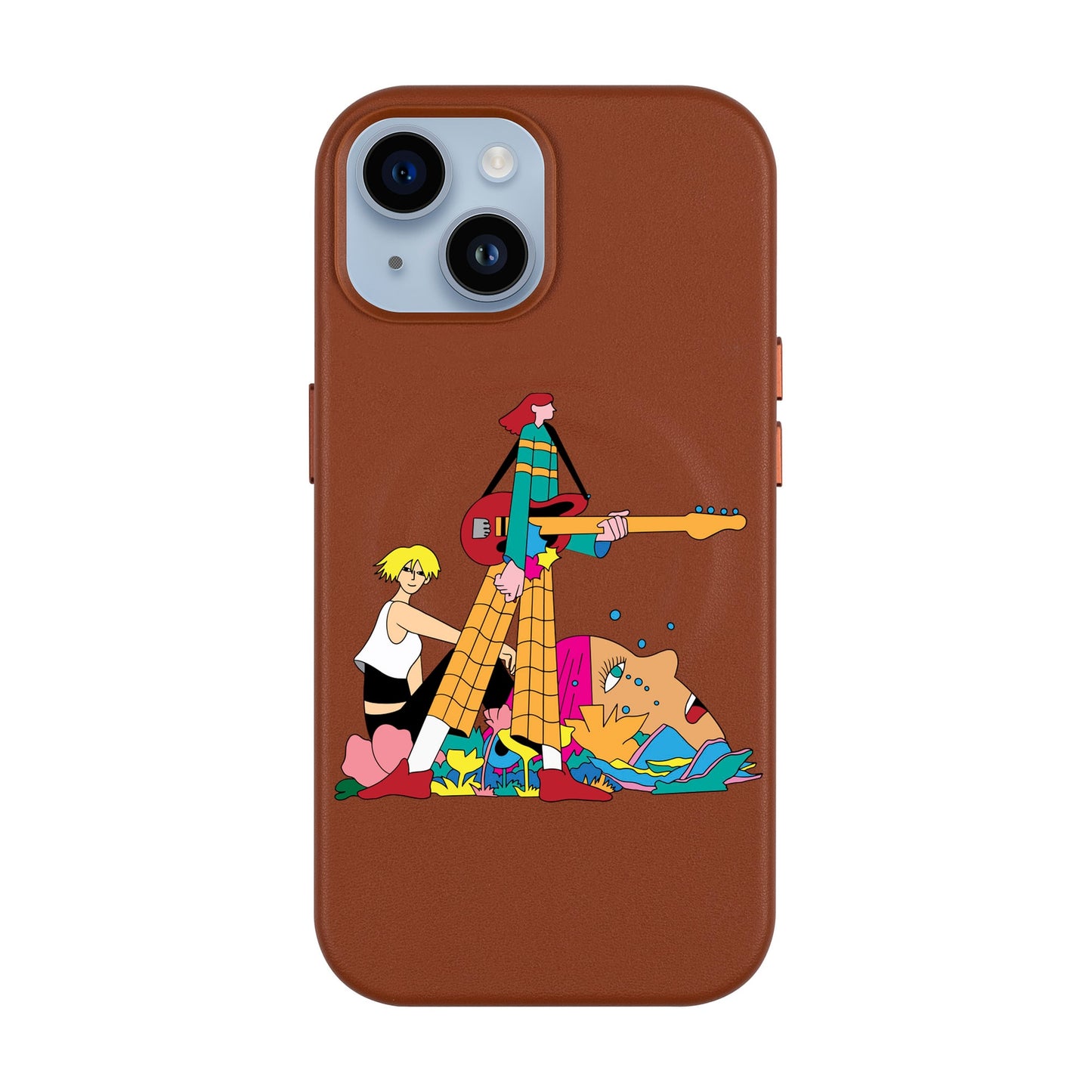 HER BAND-Leather Kılıf MagSafe Özellikli - iPhone 13