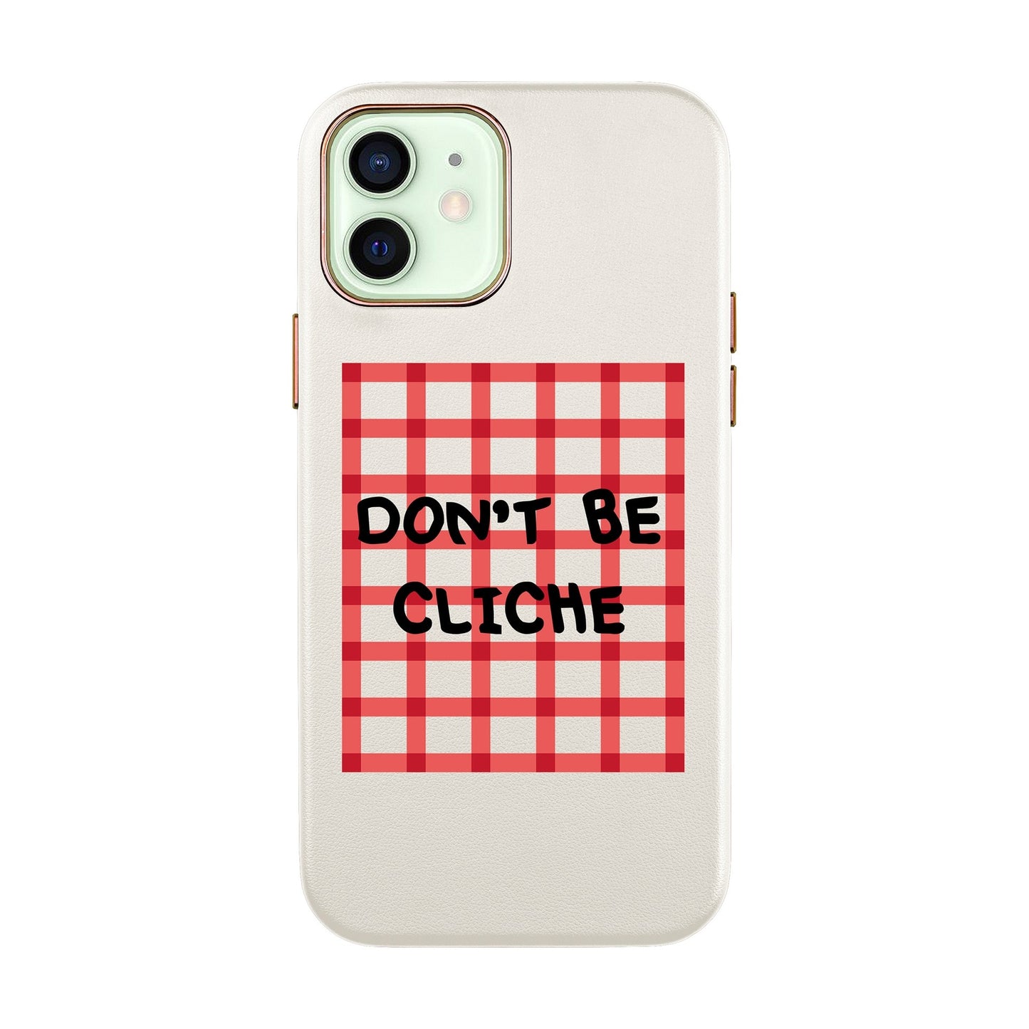 DON'T BE CLICHE-iPhone XR Leather Kılıf