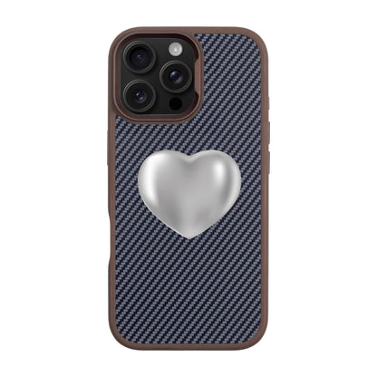 SILVER HEART-iPhone 16 Pro Max Plaid Kılıf MagSafe Özellikli