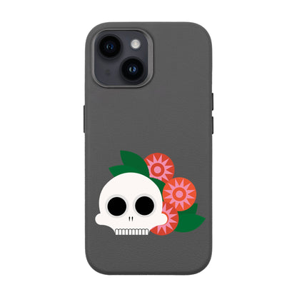 MEMENTO BLOOM-iPhone 14 Leather Premium Kılıf MagSafe Özellikli
