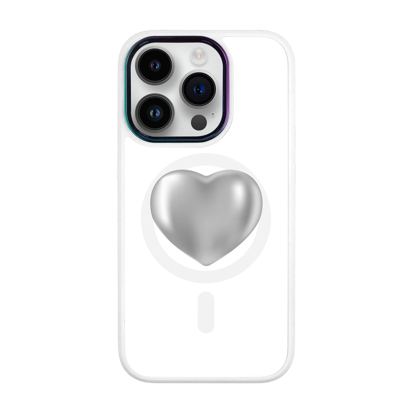 SILVER HEART-Vigor Kılıf MagSafe Özellikli - iPhone 14 Pro