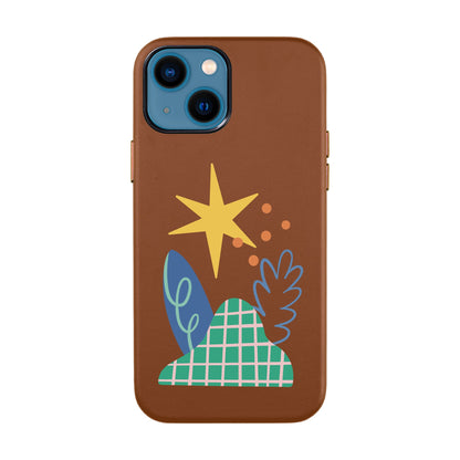 LITTLE NATURE-iPhone 14 Leather Kılıf