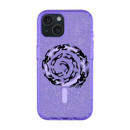 SWIRLING FROGS-iPhone 15 Plus Shiny Kılıf MagSafe Özellikli