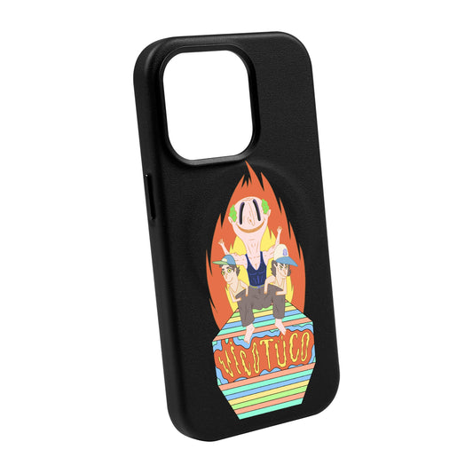 VİCOTÜCO ADAM-iPhone 14 Plus Leather Kılıf MagSafe Özellikli