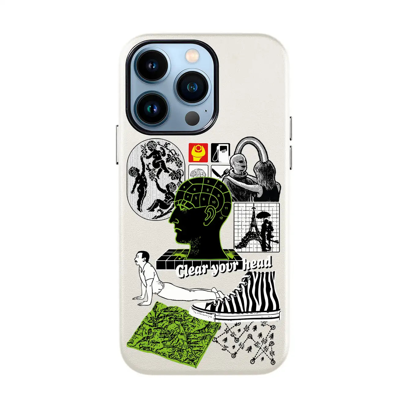 CLEAR YOUR HEAD-iPhone 13 Pro Max Leather Kılıf