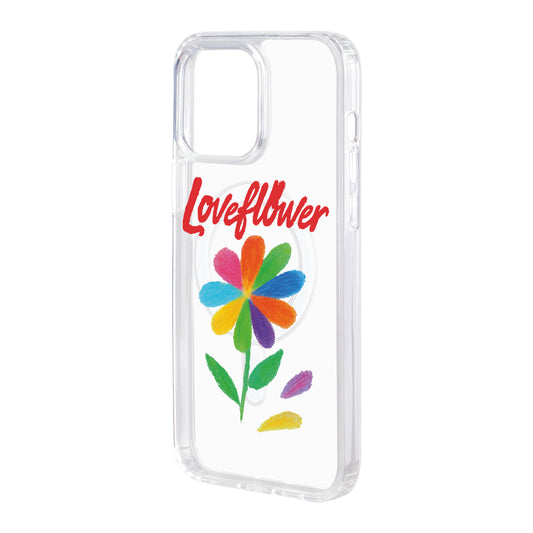 LOVE FLOWER-iPhone 14 Plus Solid Kılıf MagSafe Özellikli