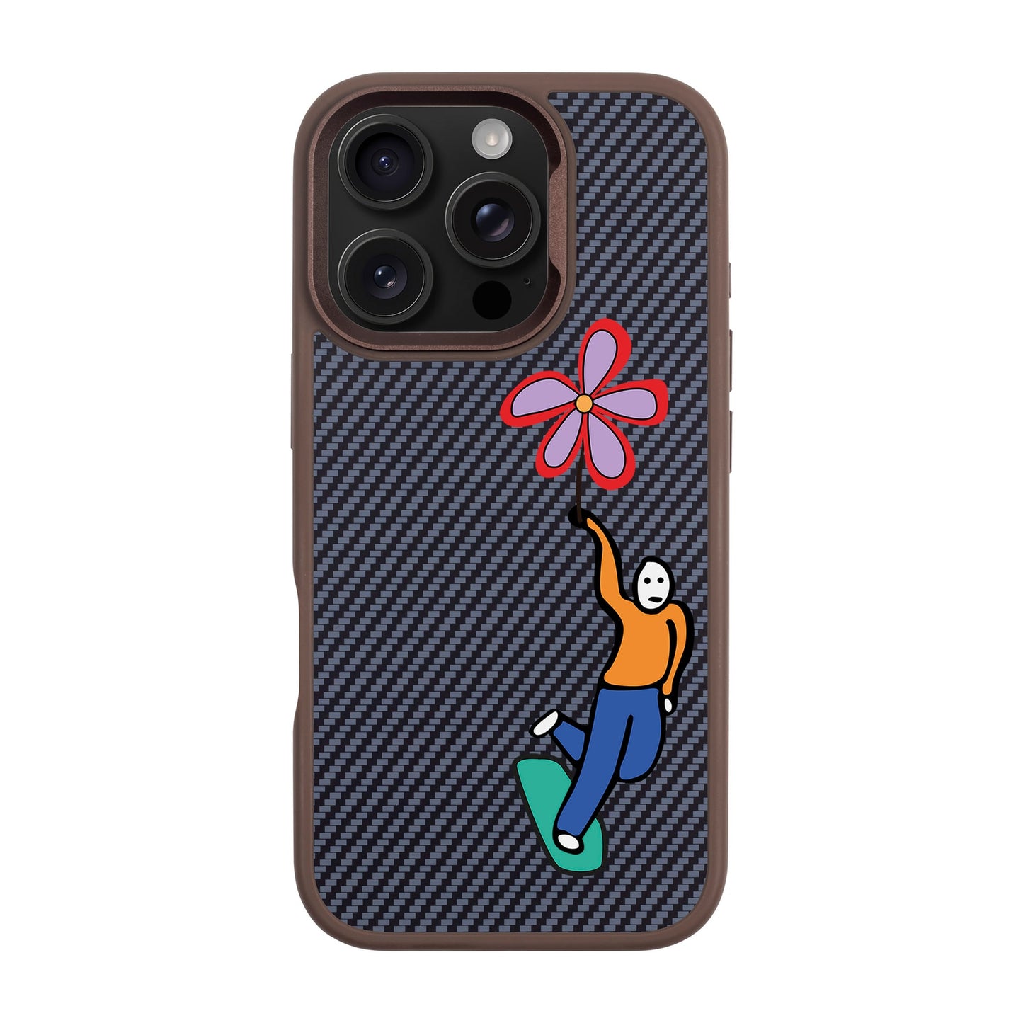 SKATEBOARDER-iPhone 16 Pro Plaid Kılıf MagSafe Özellikli