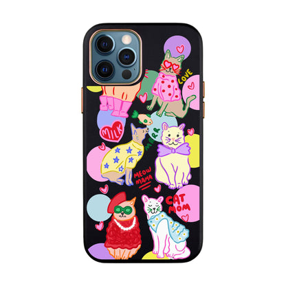 CAT MOM-iPhone 12 Pro Max Leather Kılıf