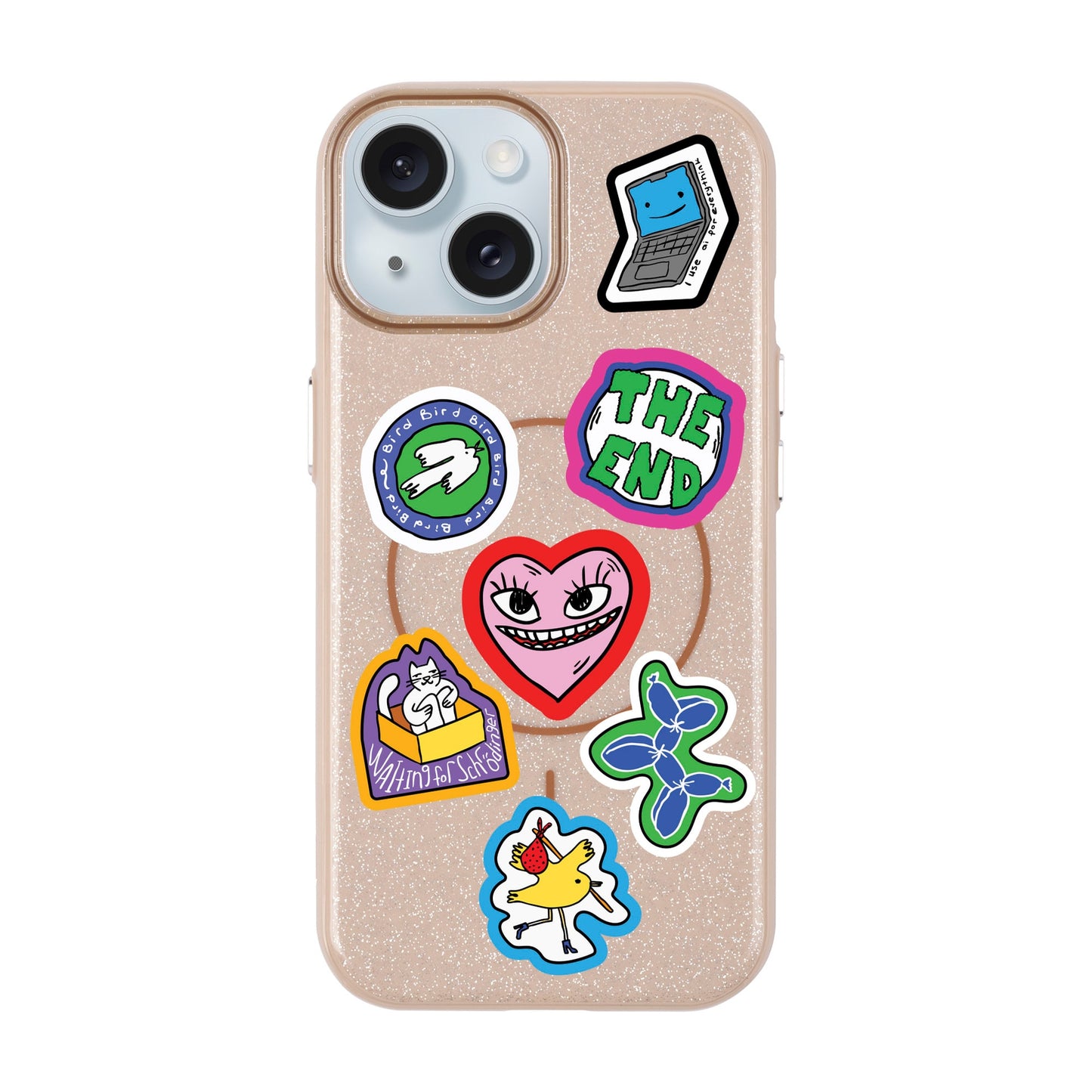 TŌTEN STICKERZ-iPhone 15 Plus Radiant Kılıf MagSafe Özellikli